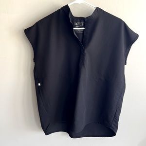 Figs Rafaela Scrub Top - Black